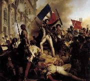 Jean-Victor Schnetz The Battle for the Town Hall France oil painting reproduction